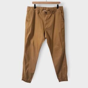 Bear Bottom Mens Chino Stretch Jogger Pants Camel Sz XL Tall 30" Preppy Casual